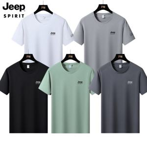 JEEP SPIRIT 남성 반팔 여름 냉감 통기성 기능성 드라이쿨 라운드 반팔티셔츠