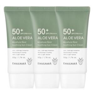 (뷰티행사) 알로에 썬크림 2개+1개더 / SPF50+ PA++++ 50ml 자외선차단 3중 기능성 선크림