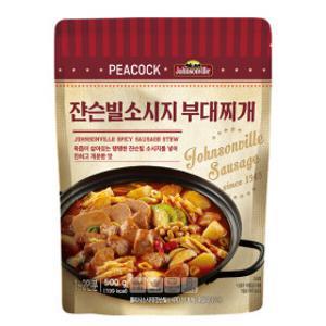 피코크 쟌슨빌 소세지 부대찌개 500GX4팩 (총 2000g) 간편조리