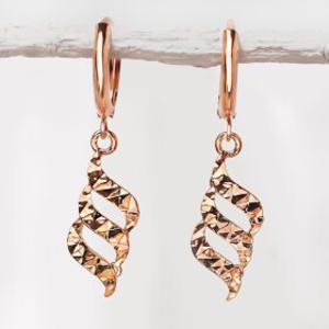 (새해특가) 14K 18K 원터치 귀걸이 여성 데일리 컷팅 오프라 금 귀걸이 여자친구 선물:구매 시 실반지