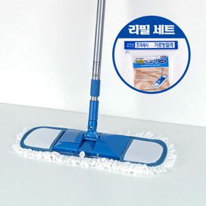 초극세사 가로방걸래 중 세트/대걸레+리필 교체용/막대 마포 마대 봉 걸래 극세사 거실 방바닥 청소기 도구