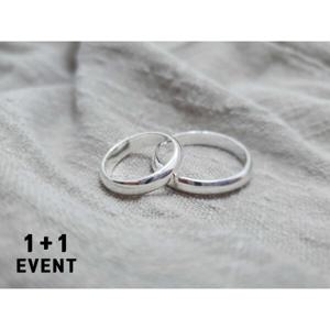실버99 순은 2돈 민자 링 레이어드 쌍가락지 반지 1+1 광천 증정