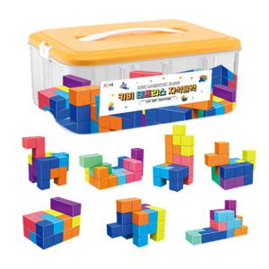 키비 테트리스 자석블럭 마그네틱 큐브 블록 63p (오후2시 전 결제 시 당일출고)