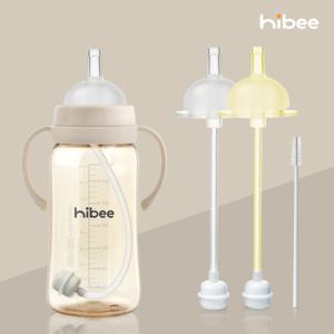 하이비 1단계 다둥이 추빨대 2P 간편빨대 더블하트 모윰 호환 젖병빨대 아기 빨대컵 100%국내제조