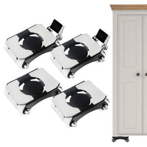 (4개 세트) 무거운 가구 이동 고정 받침대 수평 단차 높이 받침 발판 소음 눌림 미끄럼 방지