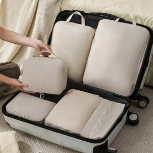 여행 압축 파우치 6종세트 캐리어 정리 여행용 다용도 신발 보관함