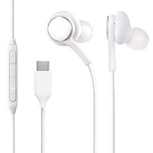 핸드폰 유선이어폰 C타입 커널형 볼륨조절 리모컨 갤럭시 아이폰 OEP-DMCTE01 화이트
