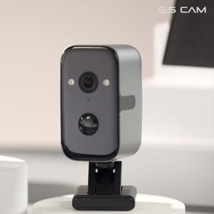 S.S CAM CCTV 단일구성 무선 지능형 좌우회전 파노라마 실외 현관문 가정용 카메라