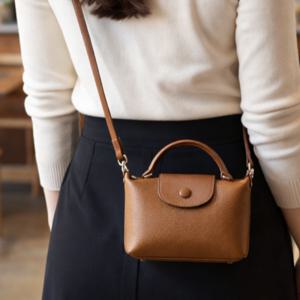 여행용 수납좋은 가벼운 여성 가죽 미니백