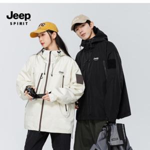 지프스피릿 JEEP SPIRIT 바람막이 등산복 점퍼 남성 방수 아웃도어 봄 가을 +선물한부