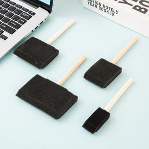 (1호~4호 set) 폼브러쉬 스펀지 브러쉬 페인트 붓 도장 목공 DIY 니스 바니쉬 균일 도포