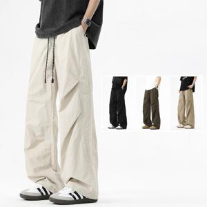 스트릿룩 스트랩 루즈핏 와이드 카고 팬츠