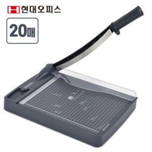 페이퍼프랜드 작두형재단기 HANDY CUTTER-340 재단기 문서재단기 1회 20매 반달형칼날 투명누름판
