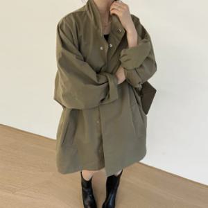 베슨 스냅버튼 야상 점퍼