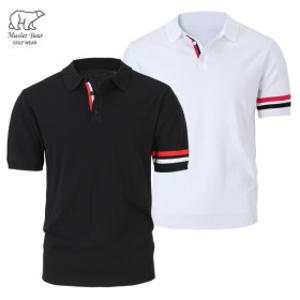 2026 마스터베어 남성 여름 골프 니트 카라티 쿨링 반팔 골프웨어 통기성 스판 기능성 티셔츠 MB