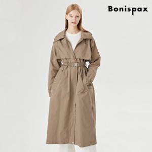 보니스팍스. 벨티드 루즈핏 후드 긴팔 롱 야상 자켓 (XO3JK023L0)