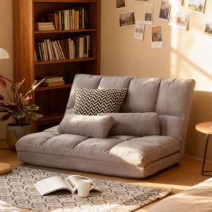 와퍼 쿠션 좌식 싱글 더블 소파베드 쇼파베드 쇼파침대 1인 2인 소파 1인용 2인용 쇼파 8단각도조절