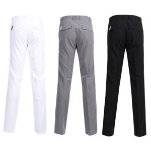 여름 남성골프바지 스판바지 화이트 허리밴드 슬랙스