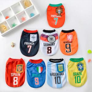 1+1 강아지옷 고양이옷 축구 유니폼 나시 티셔츠 조끼 반려동물 애견의류 XS-XL 1+1 이벤트 및 무료배송