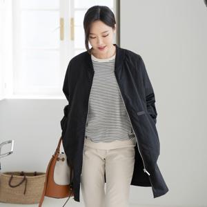 엄마옷 마담4060 집업베이직롱점퍼40대50대-YJP2403026-중년여성의류 50대여성의류