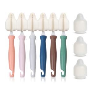 하이비 젖병솔 젖꼭지솔 세척솔 몽글이 미니솔 5P+먼지캡3P