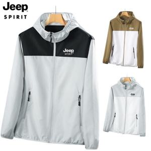 JEEP 2025년 남성 여성 여름 바람막이 경량 자켓 시원한 통기성 등산복