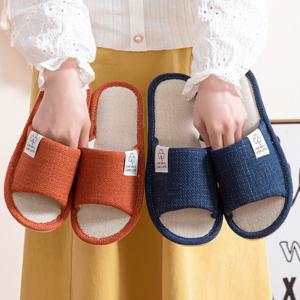 린넨 슬리퍼 실내용 실내화 거실 사무실 병원 고급 거실화 룸슈즈