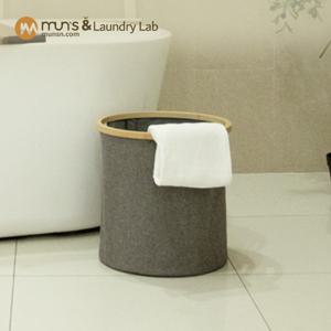 문스앤 방수코팅 원형 대용량 세탁바구니 다용도 수납정리 바구니