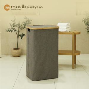 문스앤 방수코팅 사각형 빨래바구니 대용량 세탁바구니