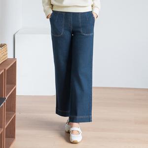 엄마옷 마담4060 팬츠 여성바지 데일리 스판데님와이드청바지(~99size)-YPN2602014-