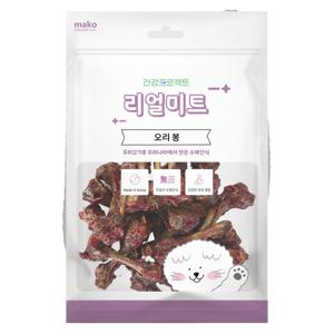 강아지 건강프로젝트 리얼미트 수제간식 오리봉 400g