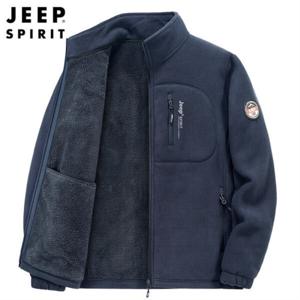 지프스피릿 JEEP SPIRIT 남성 겨울 후리스 플리스 집업 남자 캐주얼 패션 재킷 기모안감 2318