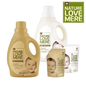 네이쳐러브메레 아기세탁세제 1.8L 용기 1개+아기섬유유연제 1.8L 용기 1개 +세제/유연제 리필 500ml 각 1개