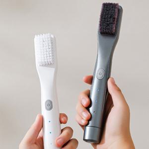 1+1 브러시움 전동 신발 세척브러쉬  IPX7 방수 고주파 진동 브러시 3단계 모드 2종브러쉬