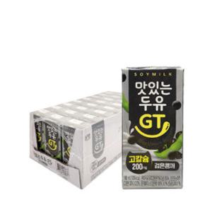 남양유업 맛있는두유 GT 검은콩 깨 칼슘 190ml 24개(고칼슘)