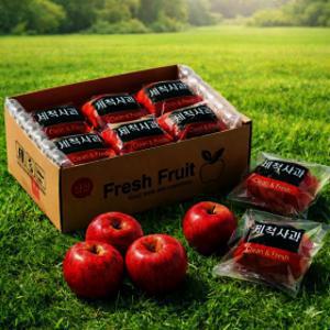 (마감특가) 세척사과 15brix 껍질째먹는 부사사과 // 5kg 32-38과내외 산지직송