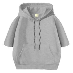 이라인 국산 반팔 후드티셔츠 오버핏 남녀공용 특양면 무지 티셔츠 루즈핏 빅사이즈(~2XL) 국산 반팔 후드티