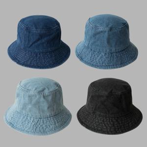 벙거지모자 여성 여름 데님 버킷햇 햇빛가리개 청모자 OFDJ-HT1