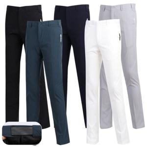 흰색골프바지 사방스판 남자여름골프바지 히든 밴딩슬랙스