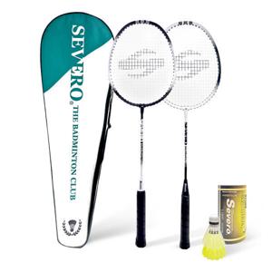 세베로 블랙엔화이트 BNW 배드민턴라켓 셔틀콕2입 세트 풀커버포함 셔틀콕2입증정