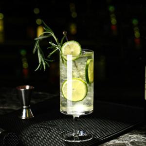 일자 고블렛잔 유리컵 400ml/홈카페/카페/쥬스컵/글라스/고블렛/컵/잔/칵테일잔/에이드잔/카페컵/하이볼잔