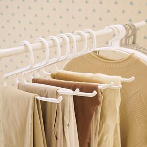 윌로우 오픈형 바지걸이 5P 치마 바지 옷걸이 행거 집게 자국 없는 1초 스피드 바지걸이
