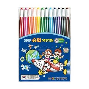 (당일발송) 지구화학 글라스메이트 슈퍼색연필 12색