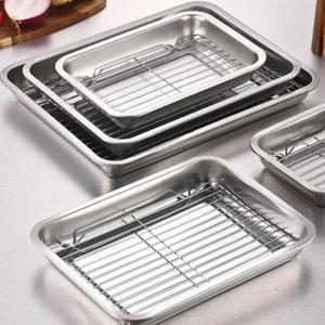 스텐 사각 트레이 밧드