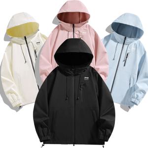 지프 JEEP SPIRIT  남녀공용 후드 아웃도어 등산 방수방풍 아웃도어 등산 캠핑자켓 JP2266