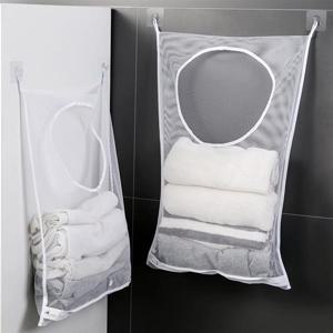 빼다 다용도 대용량 벽걸이 수건 빨래 생활잡화 틈새수납 포켓 정리함 후크세트