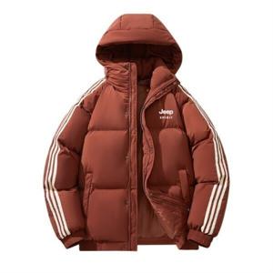 지프스피릿 JEEP SPIRIT 남녀공용 투톤 패딩자켓 트리밍 점퍼 레이어드 스타일 M088