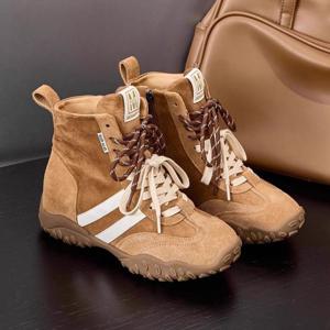 여자 봄 가을 하이탑 운동화 경량 속굽 어글리슈즈 운동화