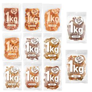 (1kg 간식 특가) 데이스포 우리아이 사사미 대용량 치킨 오리 고구마 치킨고구마 대용량 강아지간식