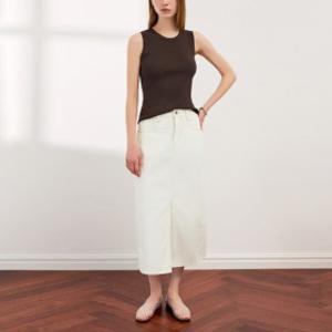 쉬즈미스 슬림 골지 슬리브리스 니트 SSKPOQ22510